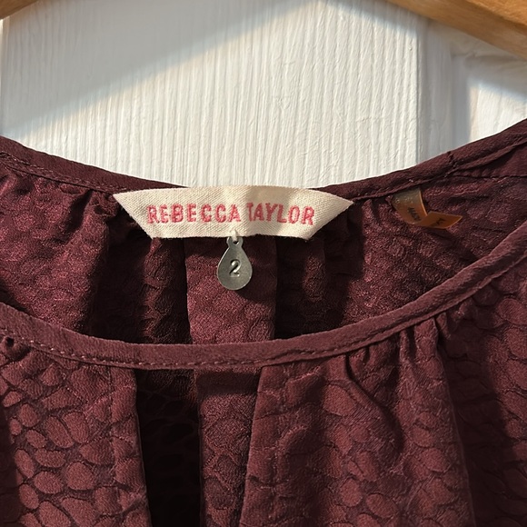 Rebecca Taylor Silk and Rayon blouse - Picture 2 of 5